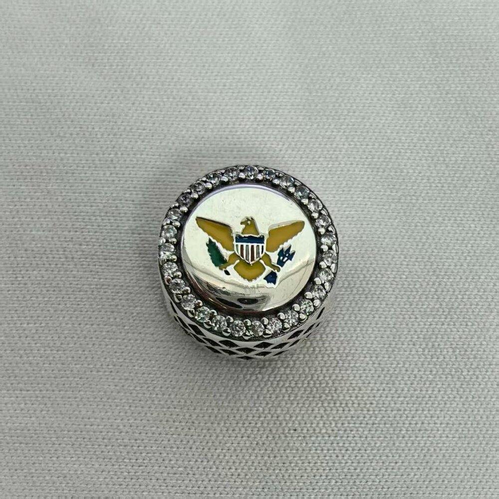 Pandora Virgin islands Exclusive Charm Pendant, S925 Silver Jewelry